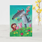 Carte Big Bad Wolf (Fleur jaune)