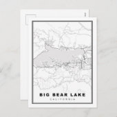 Carte Big Bear Lake (Devant / Derrière)