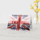 Carte Big Ben et les Chambres du Parlement, Union Jack (Fleur jaune)