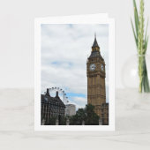 Carte Big Ben & la Roue de Londres, Angleterre (Devant)