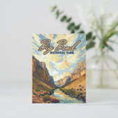Carte Big Bend National Park Texas Desert Retro Card (Debout devant)
