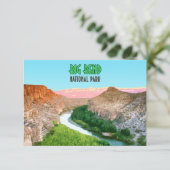 Carte Big Bend National Park Texas Flat Card (Debout devant)