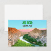 Carte Big Bend National Park Texas Flat Card (Devant / Derrière)