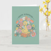 Carte Big Bird | Grow Kindness Floral Graphic (Fleur jaune)