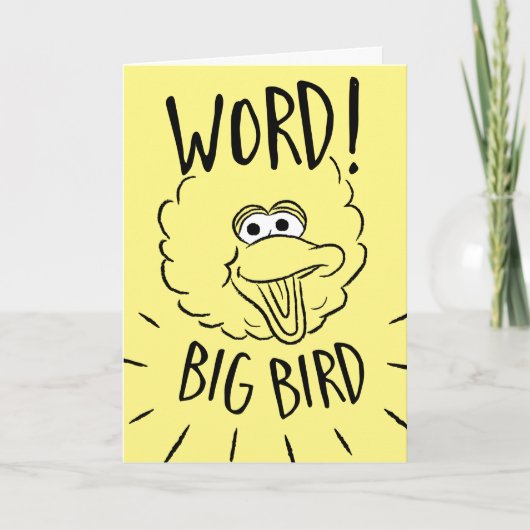 Carte Big Bird Skate Logo - Word! Big Bird (Devant)