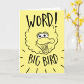 Carte Big Bird Skate Logo - Word! Big Bird (Fleur jaune)