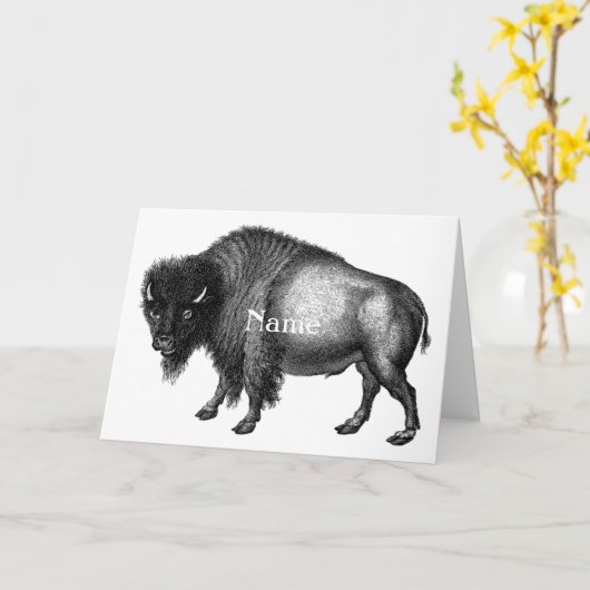 Carte Big Bison Buffalo Thunder-Cove (Fleur jaune)