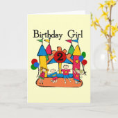 Carte Big Bounce Girl 2nd Birthday Tshirts et cadeaux (Fleur jaune)