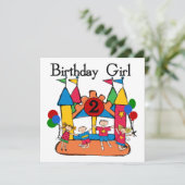 Carte Big Bounce Girl 2nd Birthday Tshirts et cadeaux (Debout devant)
