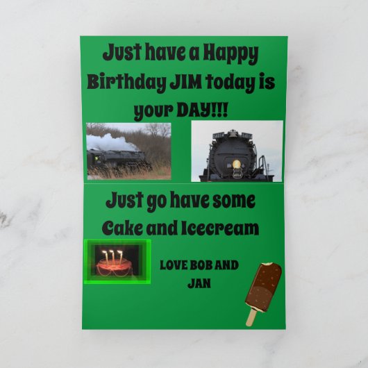 Carte Big Boy 4014 (Intérieur)