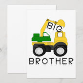 Carte Big Brother Cadeau pour Tractor Loys Boys Kids (Devant / Derrière)