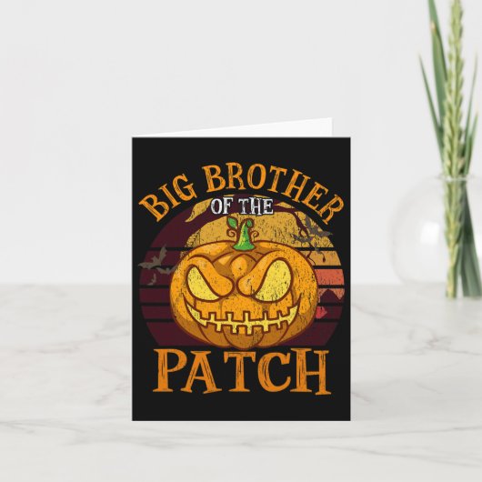 Carte Big Brother Du Groupe Patch Family Halloween (Devant)