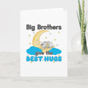 Carte Big Brothers donne les meilleurs câlins - Bunny Mo