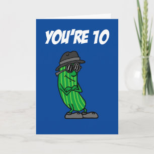 Carte Big Dill 10e Anniversaire Pickle Pun