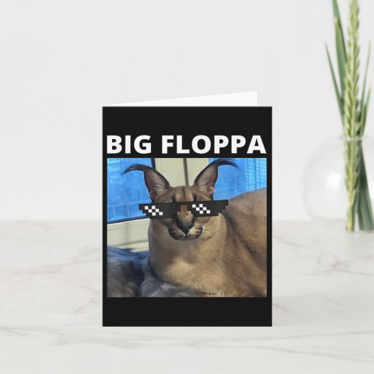 Carte Big Floppa Mat Chat (Devant)