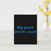 Carte Big Game Small Court (Fleur jaune)