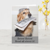 Carte Big Golden News Félicitations (Fleur jaune)