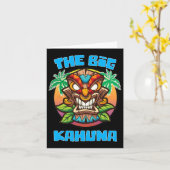 Carte Big Kahuna Funny Hawaiian Fête des pères Vacances (Fleur jaune)