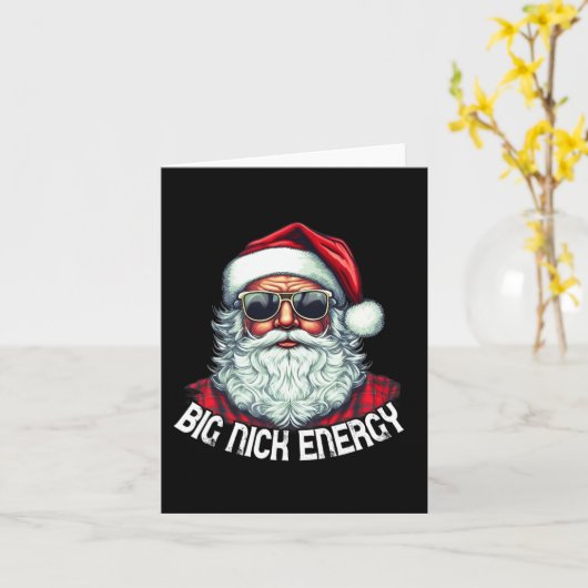 Carte Big Nick Energy Fun Père Noël Noël 1 (Fleur jaune)