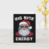 Carte Big Nick Energy Fun Père Noël Noël 4 (Fleur jaune)