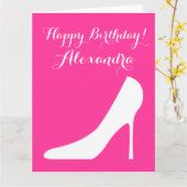 Carte Big oversized Birthday card (Fleur jaune)