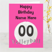 Carte BIG Personalized Volley Birthday Cards (Fleur jaune)