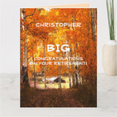 Carte BIG Retraite Félicitations JUMBO, Cabine Aspens (Devant)