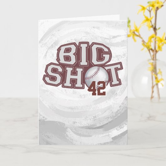 Carte Big Shot Basball (Fleur jaune)