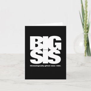Carte Big Sis : Donné Chronologiquement Depuis [Année]