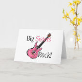 Carte Big Sisters Rock (Fleur jaune)