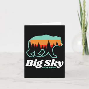 Carte Big Sky Montana Ski Snowboard Ours