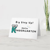 Carte Big Step Up Hello Kindergarten Graduation (Devant)