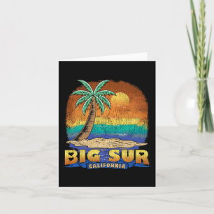 Carte Big Sur California Vintage Souvenir désarmé