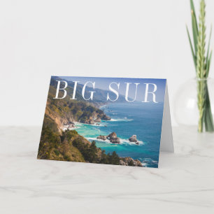 Carte Big Sur côte californienne   Joyeux Anniversaire