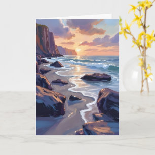Carte Big Sur, peinture de la côte californienne