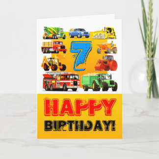 Carte Big Trucks 7e anniversaire