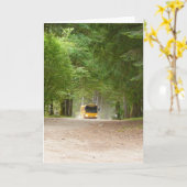 Carte Big Yellow School Bus (Fleur jaune)