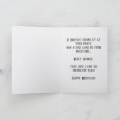 Carte Bigfoot Alien Birthday Card Funny Cryptid UFO  (Intérieur)