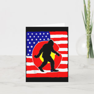Carte Bigfoot Colorado Drapeau Américain Sasquatch Patri