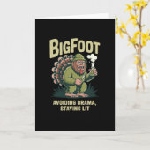 Carte Bigfoot Dinde Bong Éviter Drame Rester Allumé Tha (Fleur jaune)