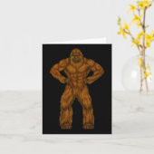 Carte Bigfoot est un constructeur de corps - Sasquatch c (Fleur jaune)