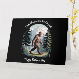 Carte Bigfoot Fête des pères Sasquatch Drôle Papa