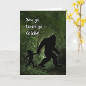 Carte Bigfoot Gotcha Journée pour l'adoption de son (Fleur jaune)