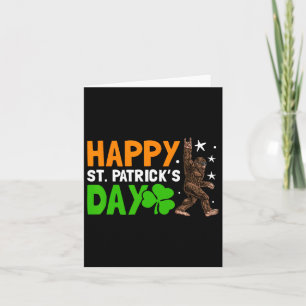 Carte Bigfoot Happy Jour de la Saint Patrick Chemise Fun