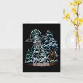 Carte Bigfoot Hiding From Alien (Fleur jaune)