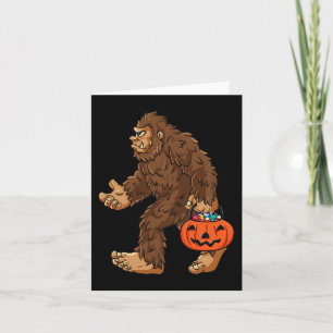 Carte Bigfoot Jack-o'-lantern Fun Halloween Garçons Enfa