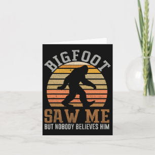 Carte Bigfoot M'A Vu Des Cadeaux Sasquatch Pour Fête des
