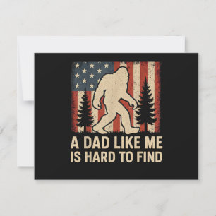 Carte Bigfoot Patriotique Un Papa Comme Moi Est Dur à Tr