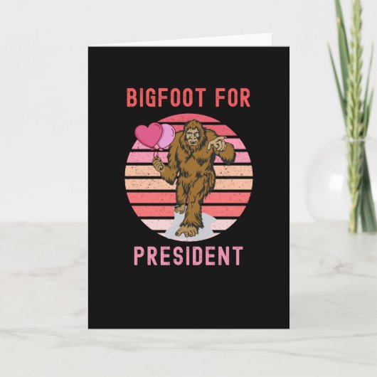 Carte Bigfoot pour président (Devant)
