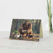 Carte Bigfoot promène le chien (Dos)